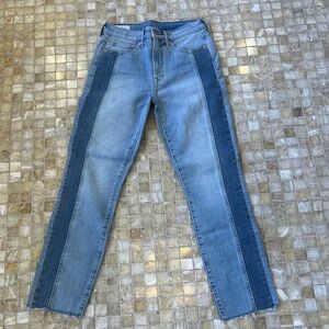 GAP Vintage Slim High Rise Jeans - Light Blue